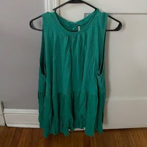 Free People Tunic Open Back Tank